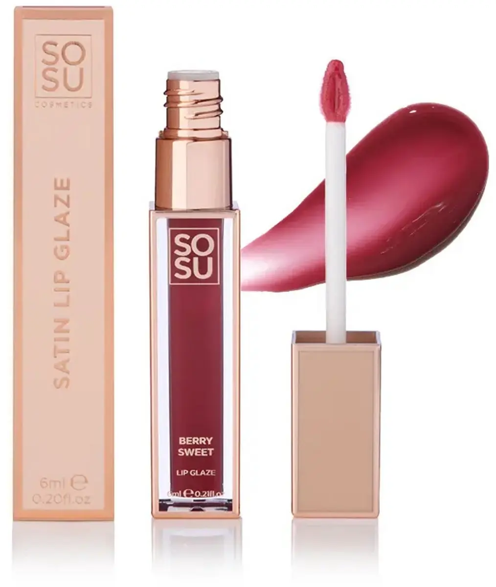 Sosu Shimmer Lip Glaze Berry Sweet 6ml