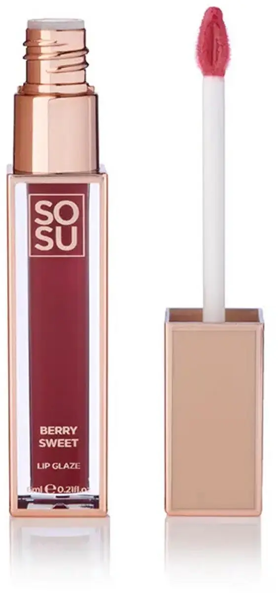 Sosu Shimmer Lip Glaze Berry Sweet 6ml