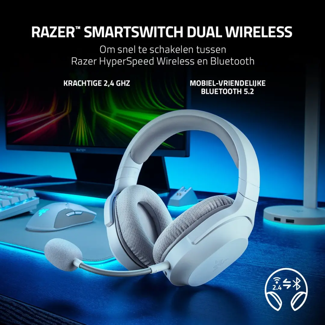 Razer Barracuda X RZ04-04430200 Draadloze Gaming Headset - Wit