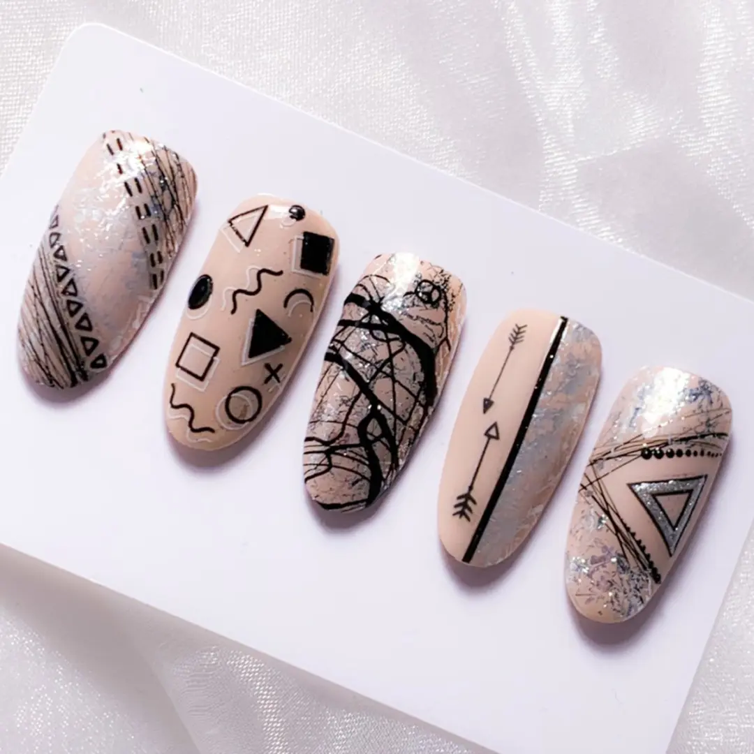 Korneliya 3D StickOn Nr 1 - Zwart/Wit