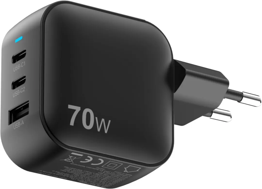 Sitecom CH-1102 70W Wandlader - 3x USB-C - Zwart