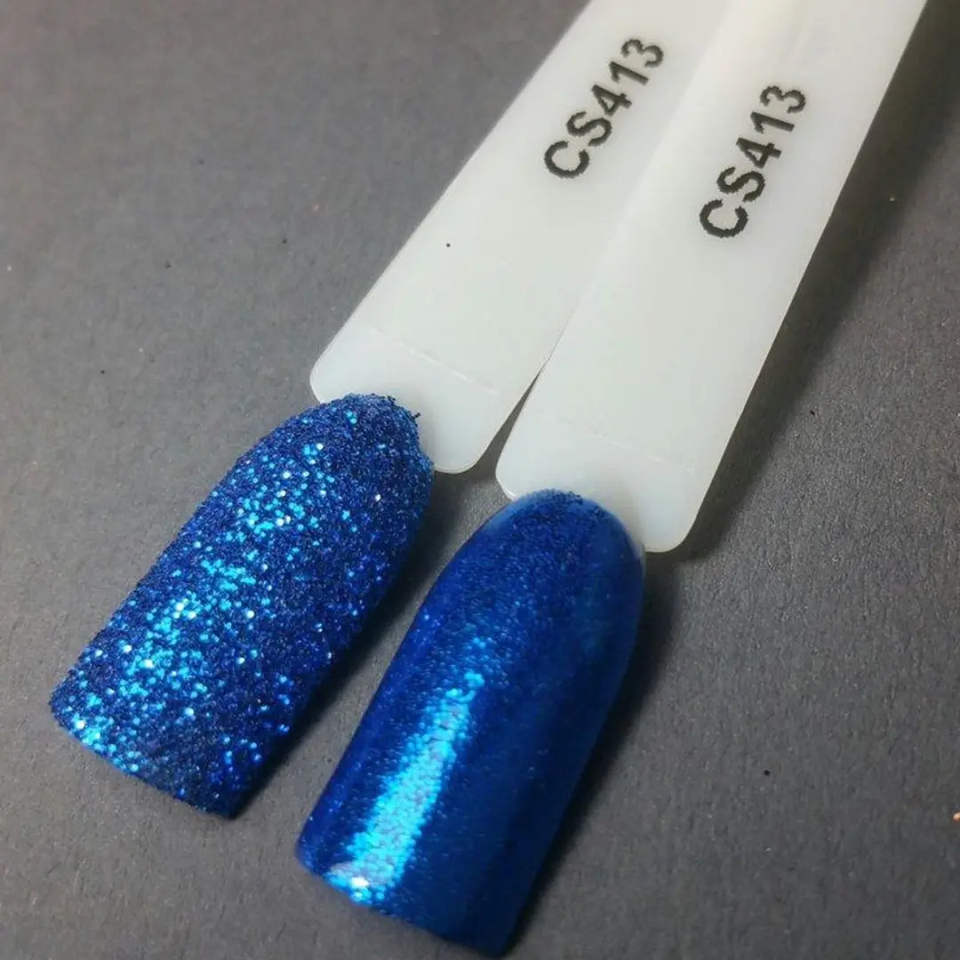 Korneliya Crystal Sugar 413 Saffier Blauw Nagelglitter 4ml