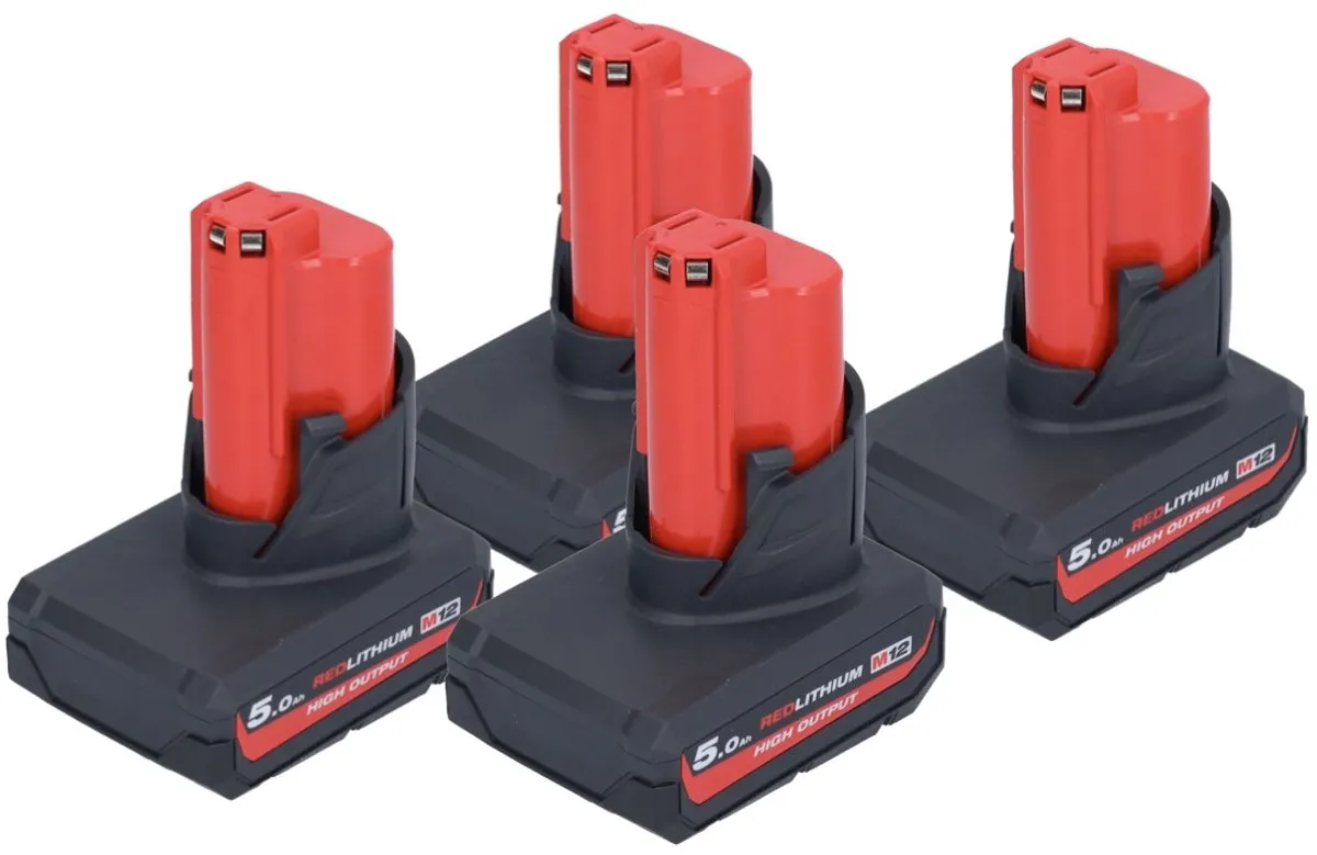 Milwaukee M12 HB5 High Output Accu - 4x 5000mAh - afbeelding 5 van 5