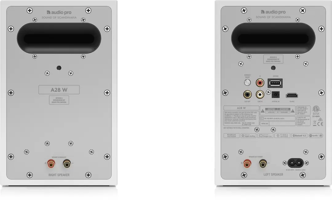 Audio Pro A28 W Actieve Boekenplankluidsprekers - 2x75W - Wit