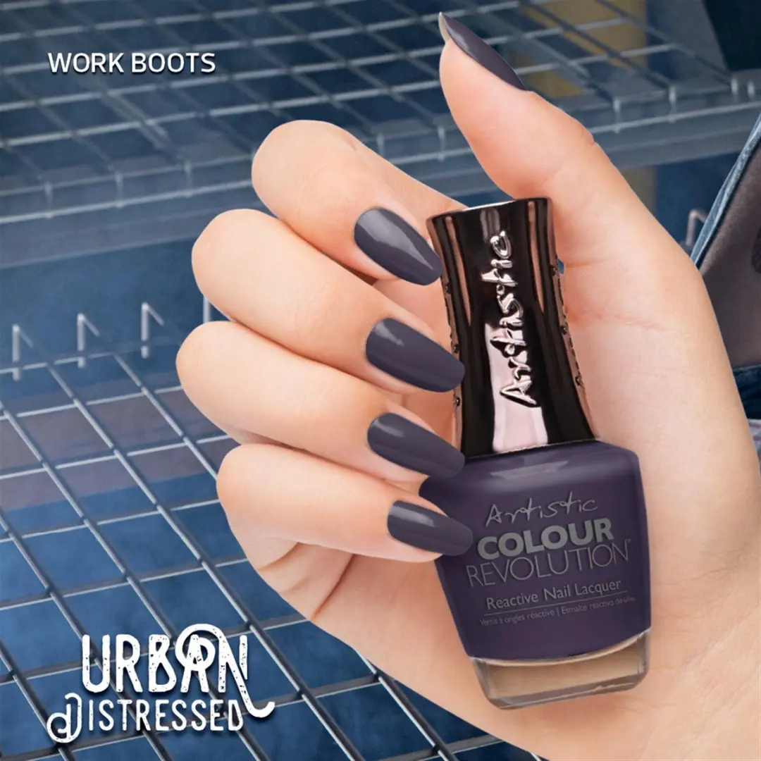 Artistic Nail Design Color Revolution Work Boots - 15ml - Paars