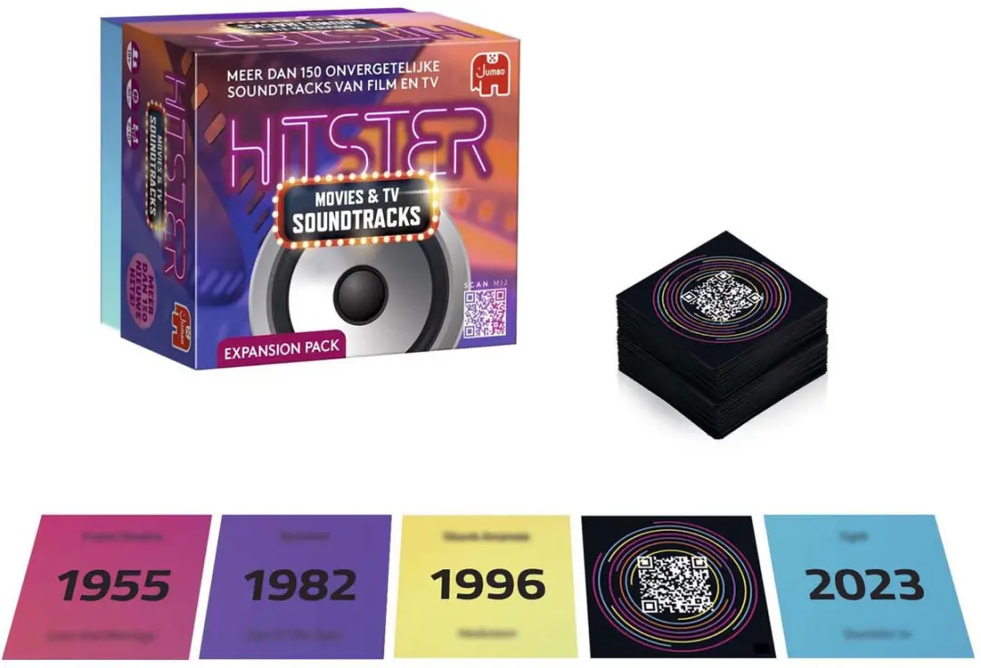 Hitster Movies & TV Soundtracks Uitbreidingsset - 150 Kaarten