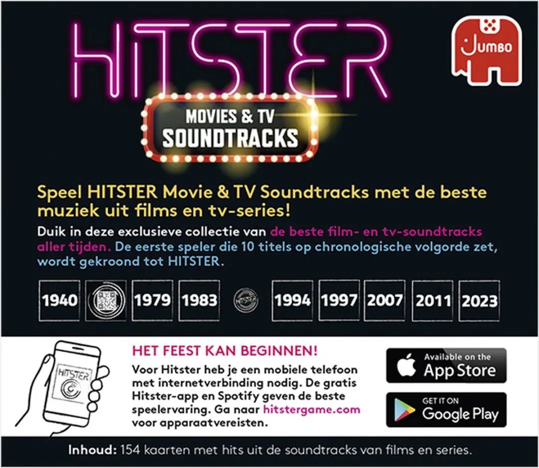 Hitster Movies & TV Soundtracks Uitbreidingsset - 150 Kaarten