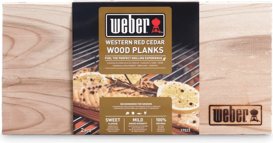 Weber Cederhouten Rookplank 17522 - 2 Stuks