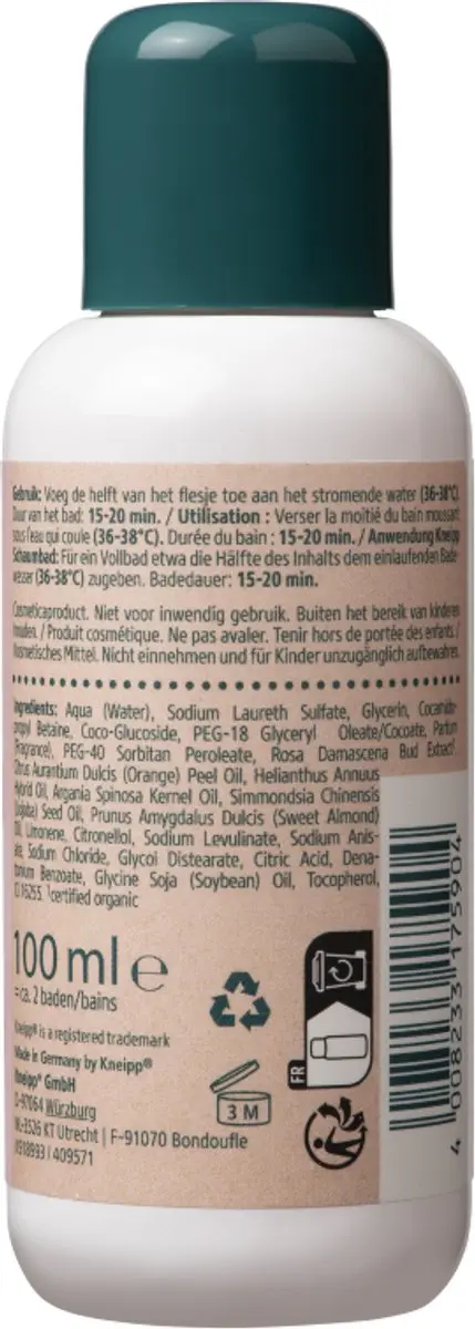 Kneipp Badschuim Mini Embrace Life 100ml