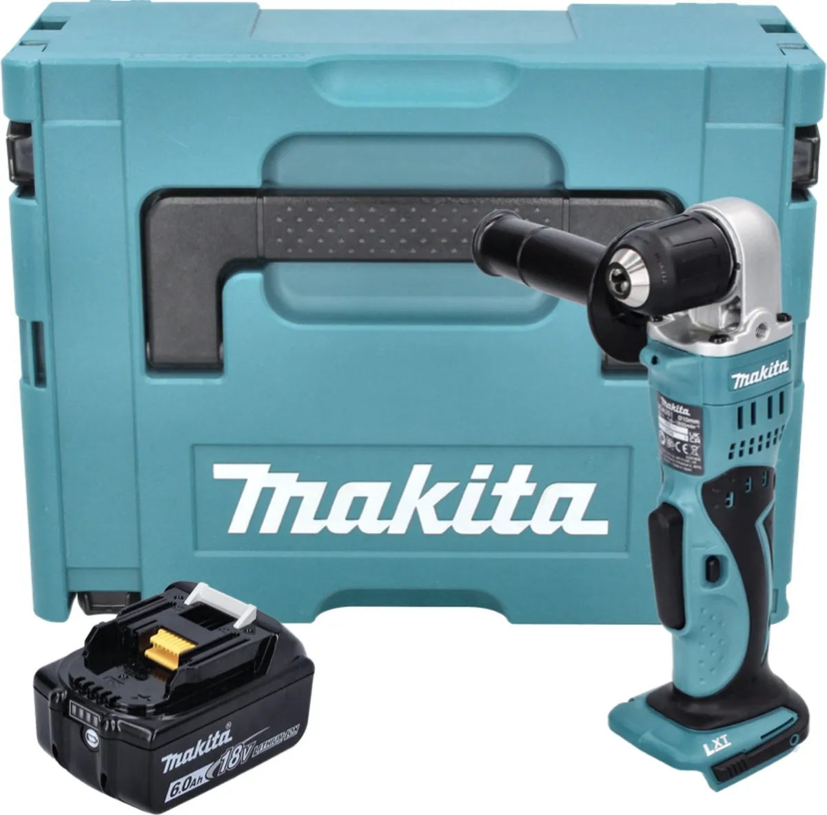 Makita DDA 351 G1J Haakse Boormachine 18V - 1x 6,0Ah Accu