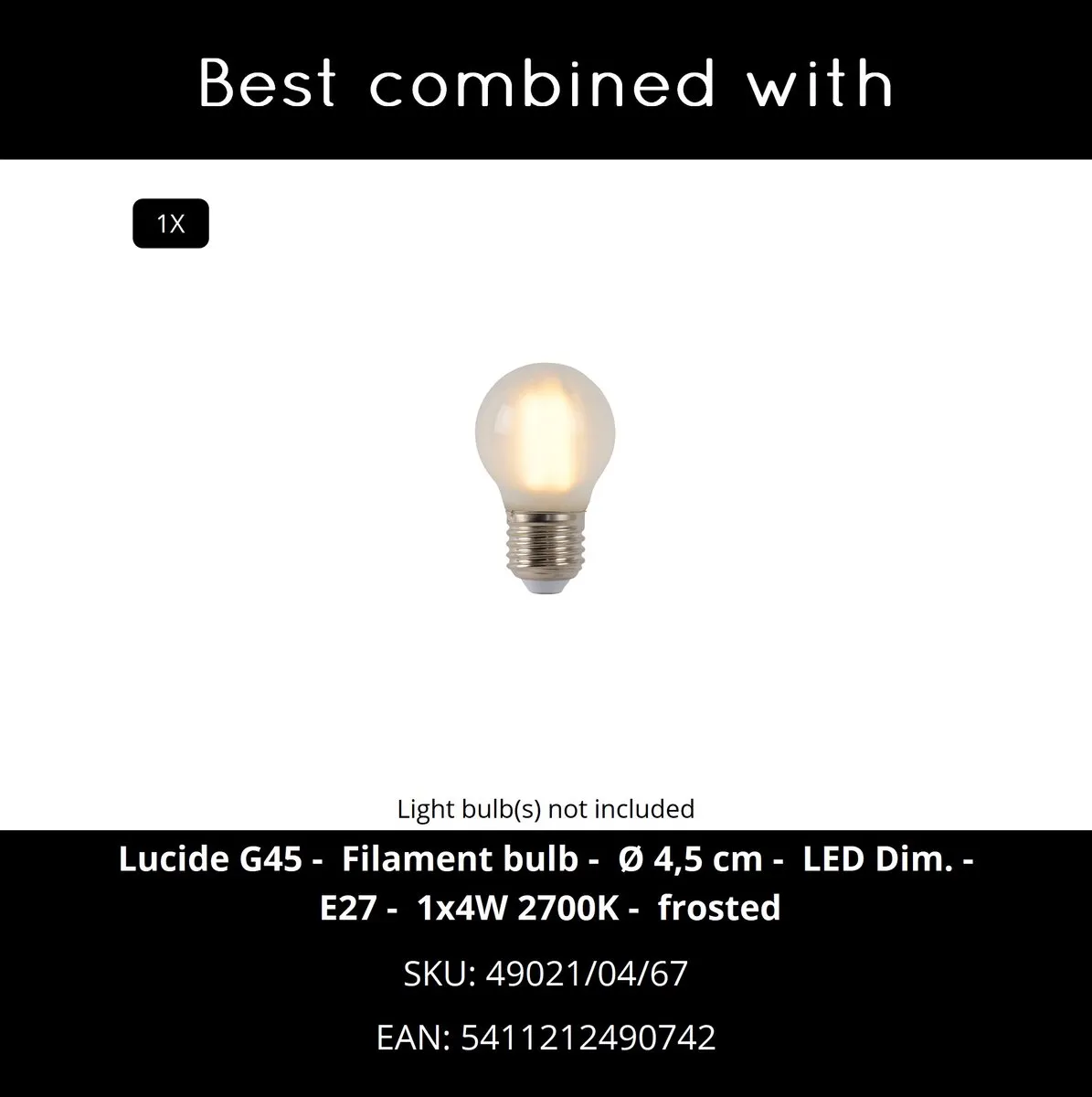 Lucide LEX Plafonnière Ø25cm - 2xE27 - Zwart