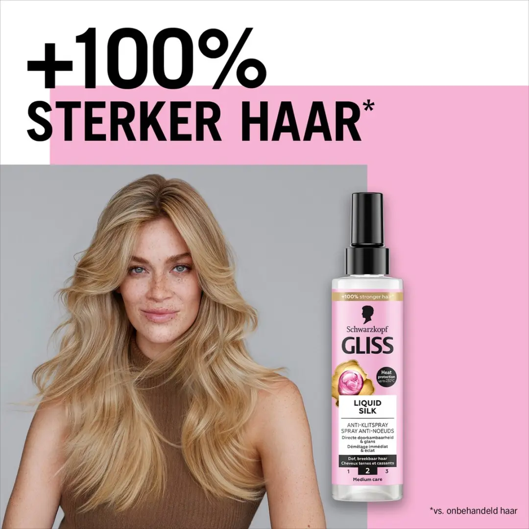 Gliss Liquid Silk Anti-Klit Spray Leave-in Conditioner - 6x200ml