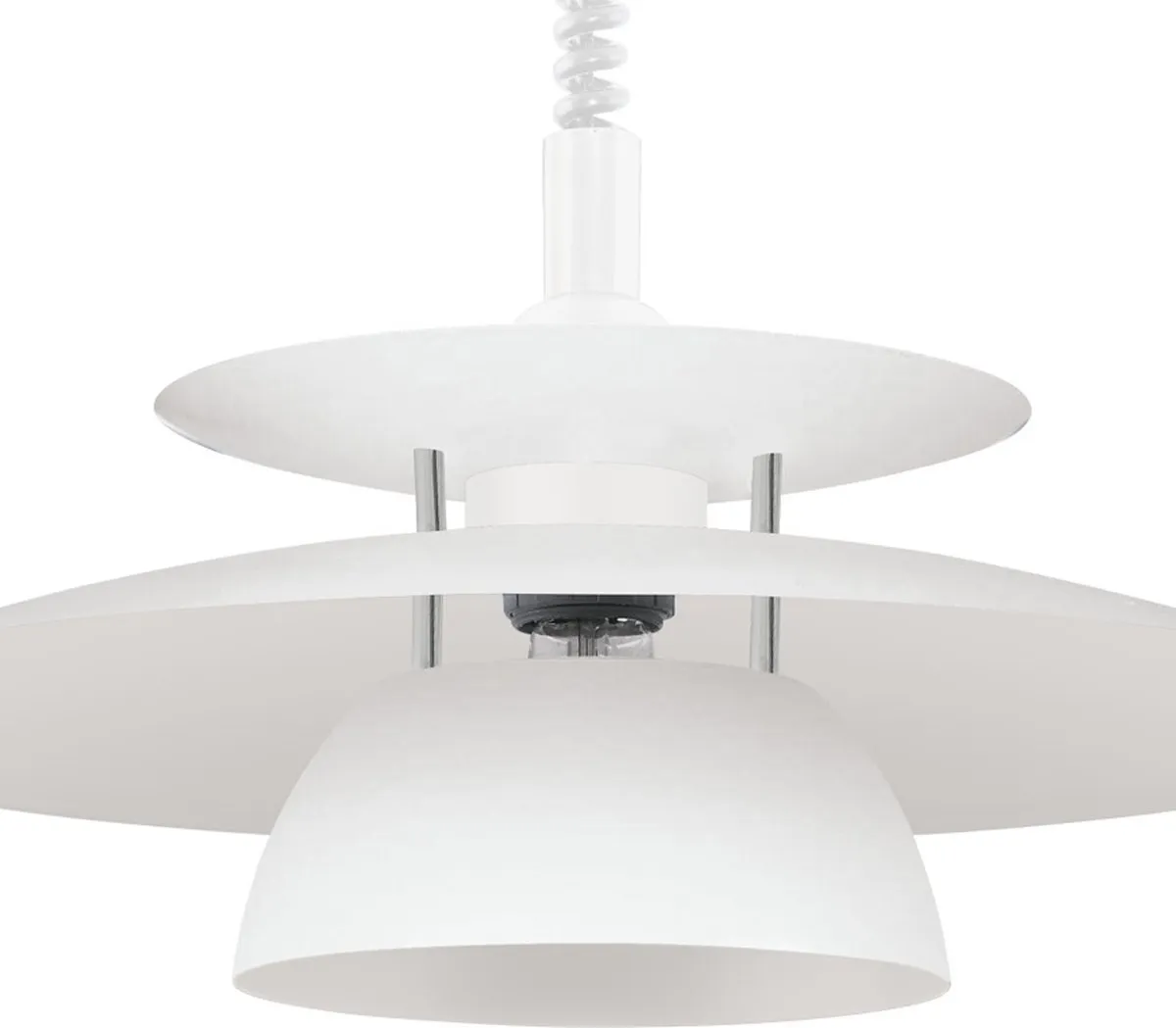 Eglo Brenda Hanglamp - Ø430mm - Wit/Chroom