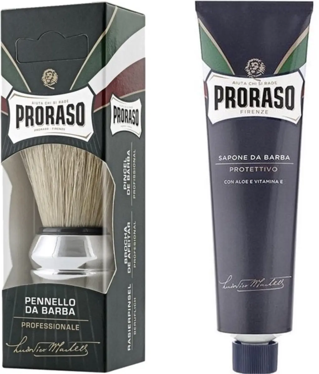 Proraso Scheerkwast + Blue Line Scheercrème 150ml