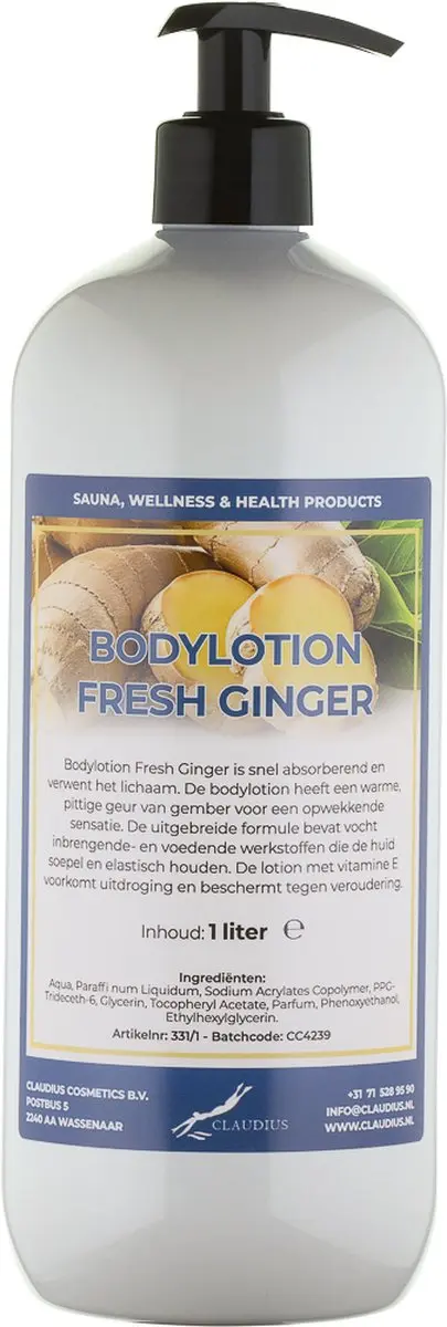 Splashbox Cosmetics Bodylotion Fresh Ginger 1L