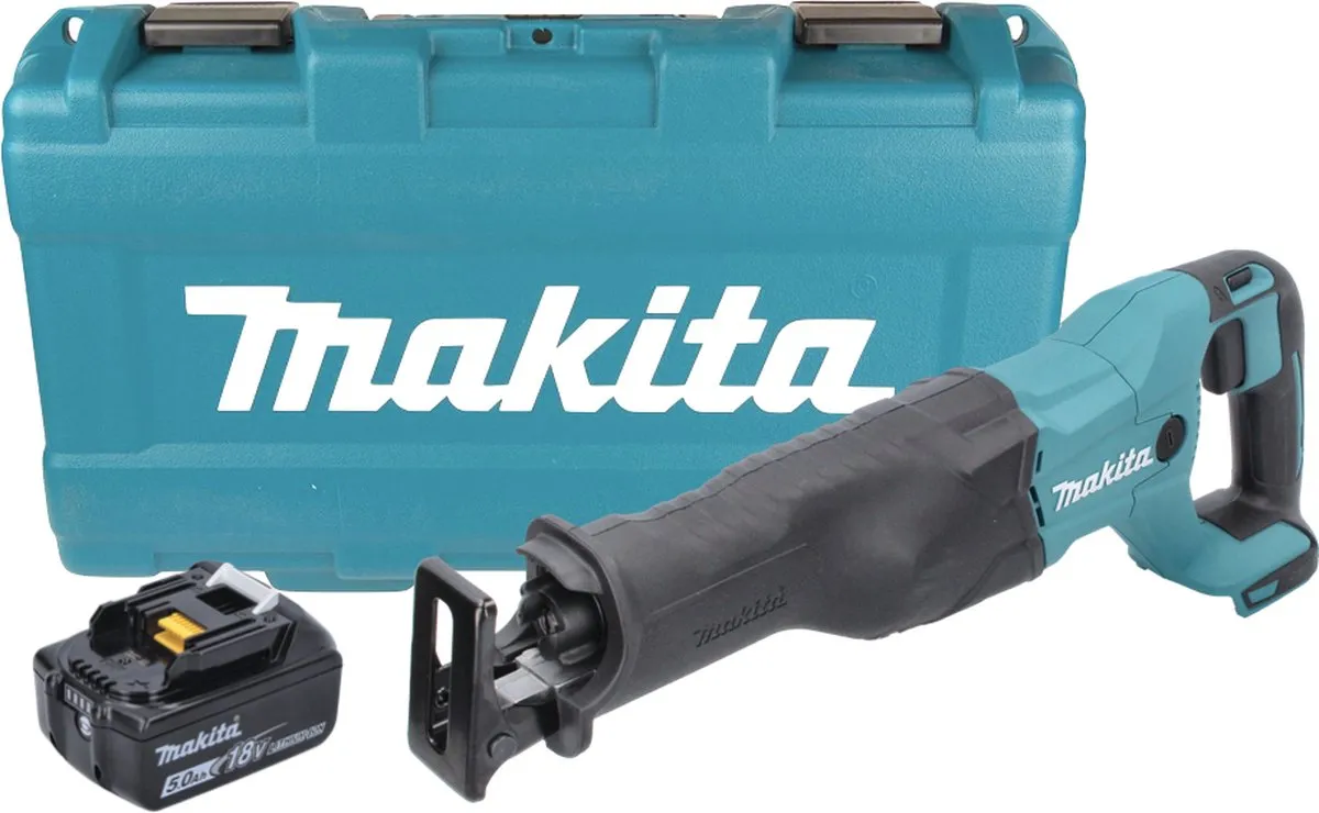 Makita DJR 186 T1K Reciprozaag 18V - 1x 5.0Ah Accu - afbeelding 2 van 5