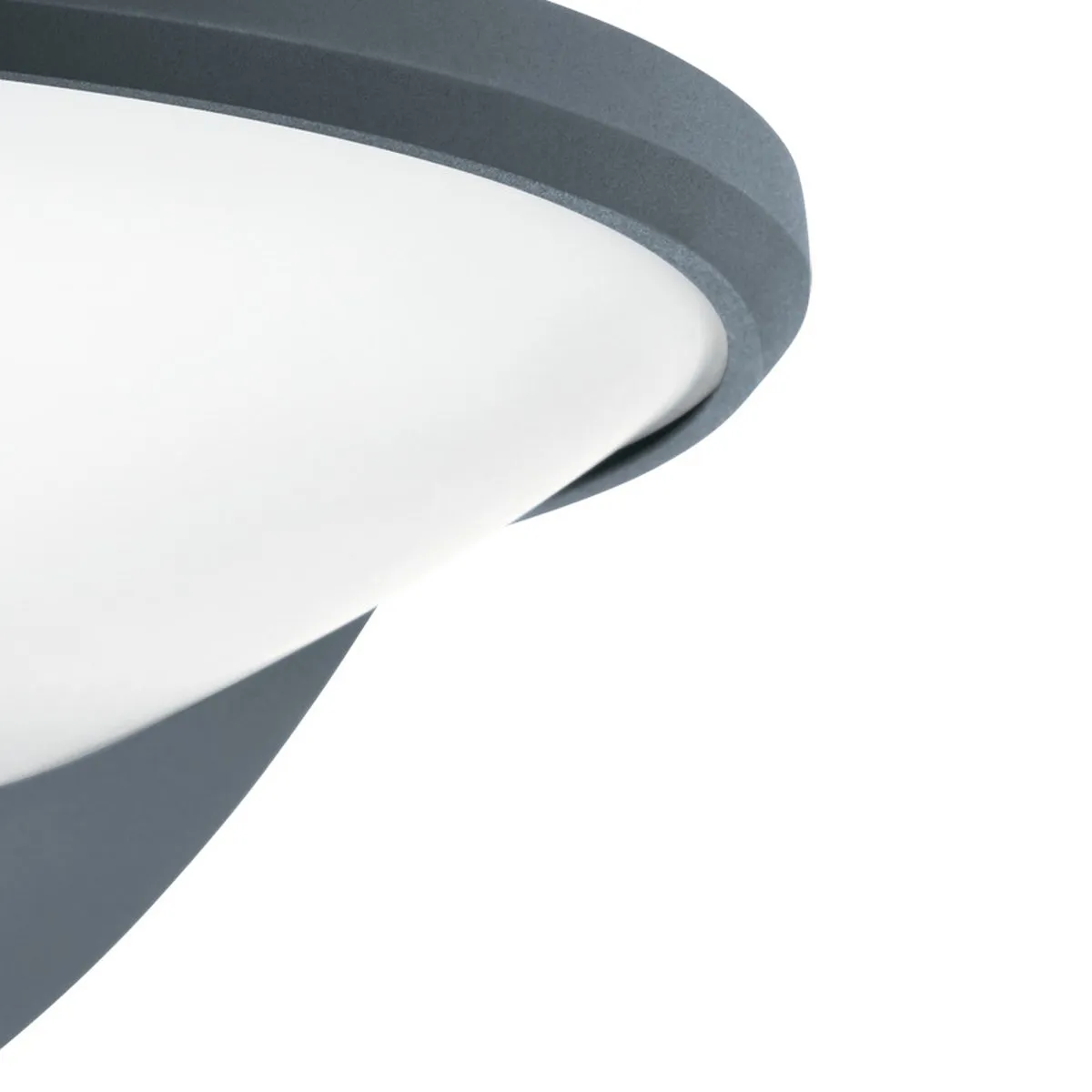 Eglo Belcreda Wandlamp Buiten LED 33cm Antraciet/Wit - Sensor