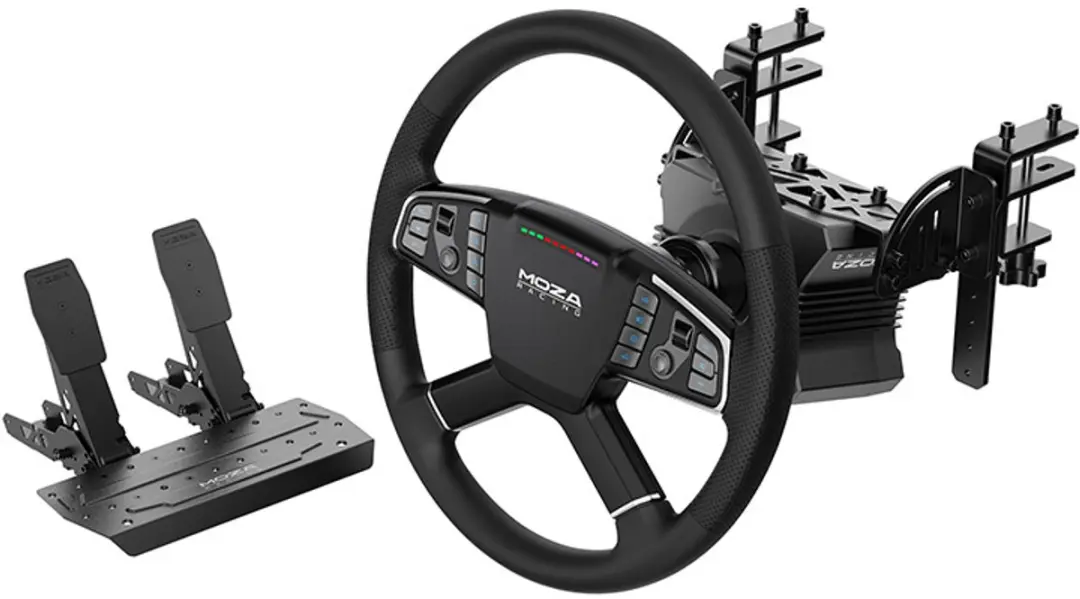 Moza Racing Trucking Simulator Bundel - R5 Basis + TSW Stuurwiel + SRP-Lite Pedalen - afbeelding 6 van 6