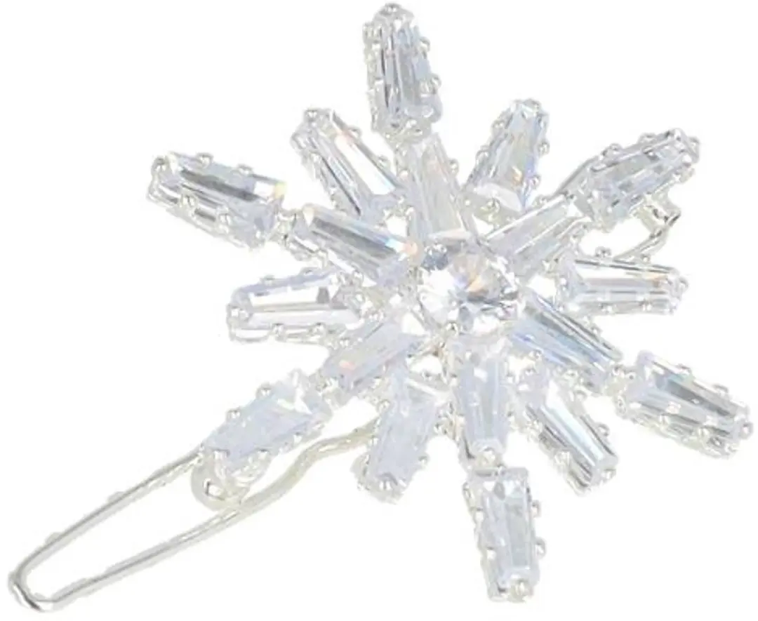 Haarsoires Haarspeld 3cm - Zilver met Facet Steentjes