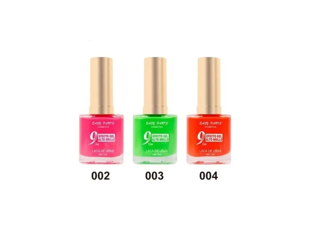 Easy Paris Set Nagellak 3x13ml - Roze/ Groen/ Oranje