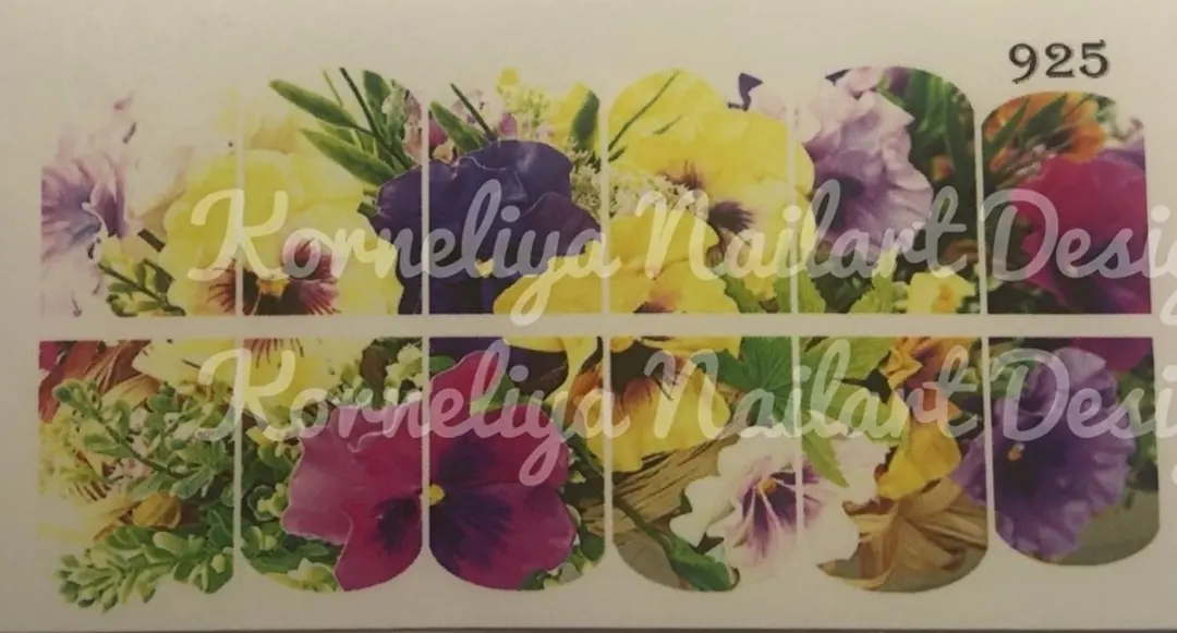 Korneliya Water Decal Nail Wrap WD 925