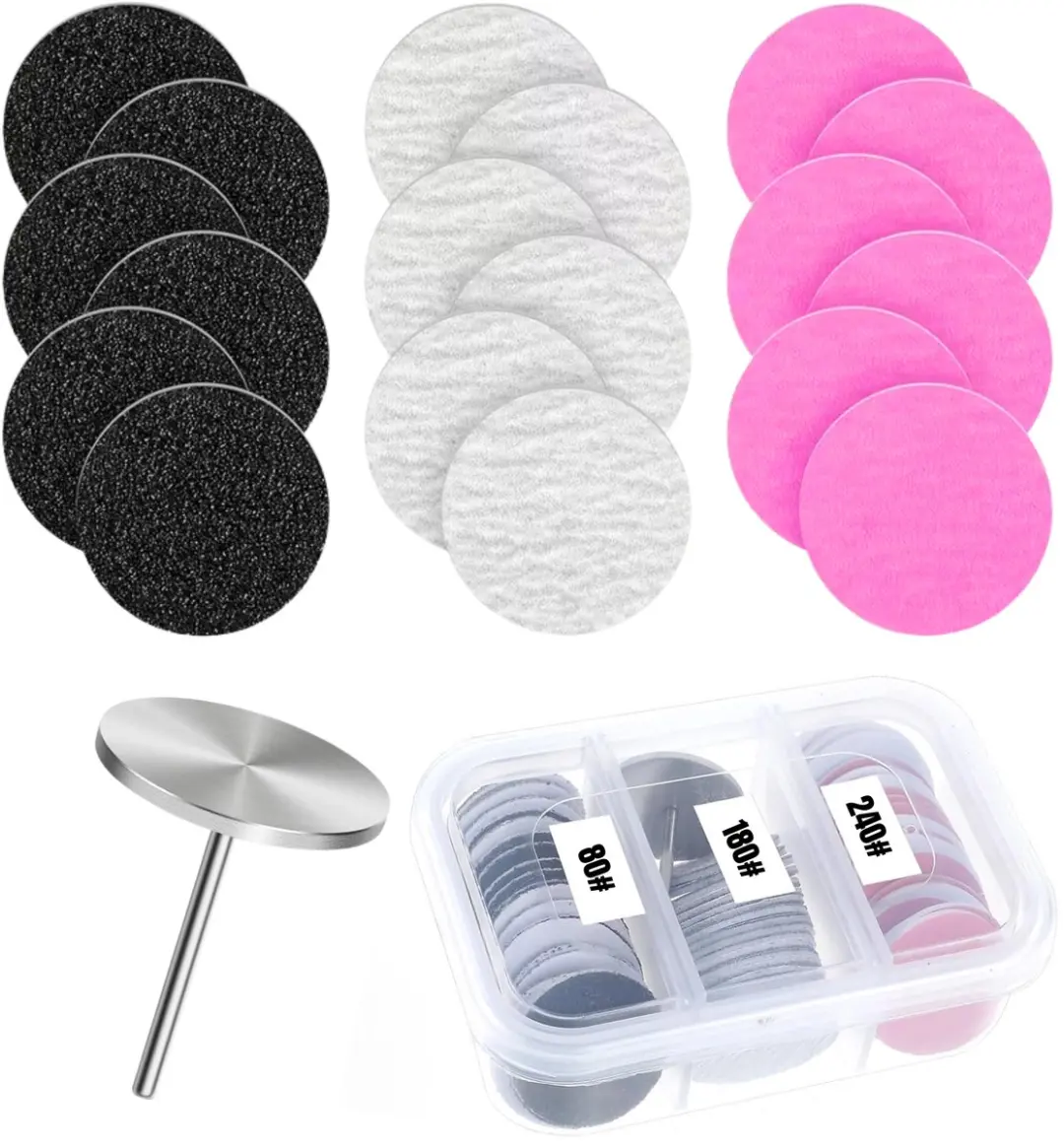 Guardian Beauty Schuurpapier Schijfjes Set 80/180/240 Grit