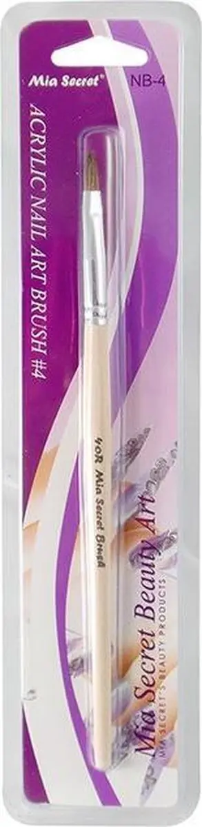 Mia Secret Academy Duo Acryl Penseel #6 Square - 2 Stuks