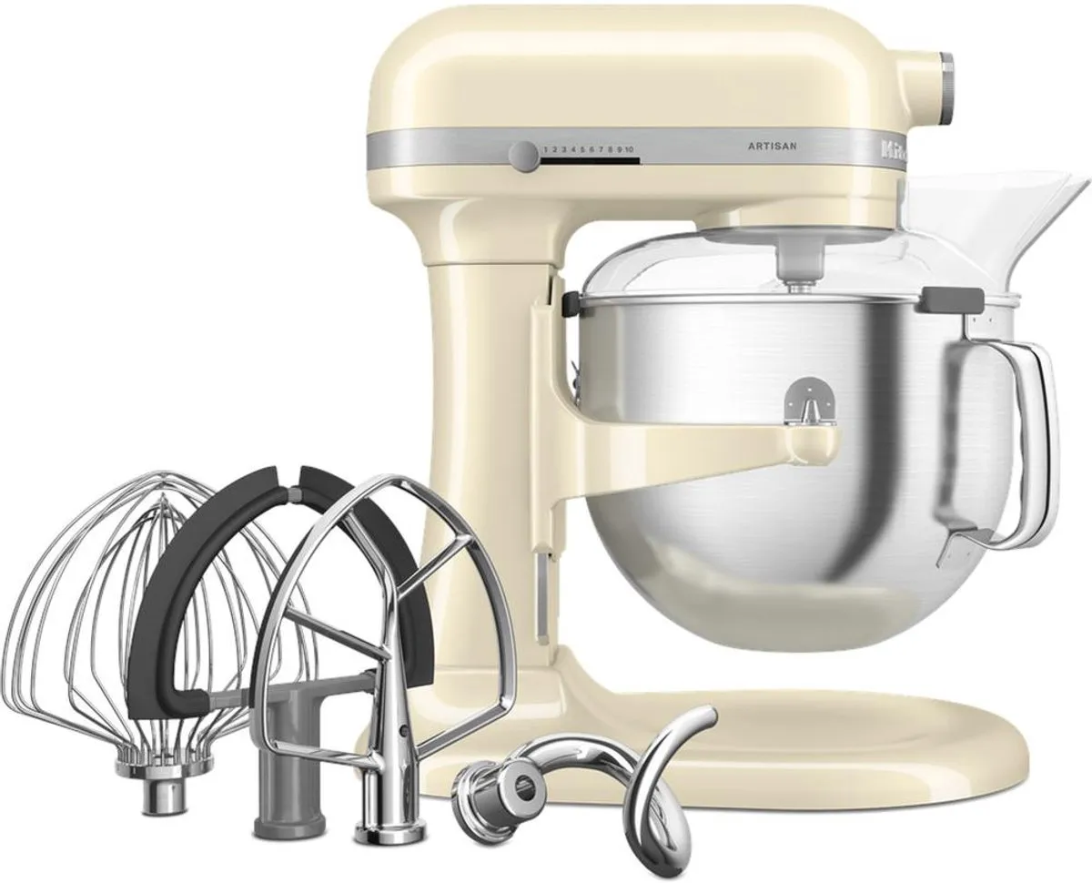 KitchenAid Artisan Keukenmachine 375W - 11 Snelheden - 6,6L - Amandelwit