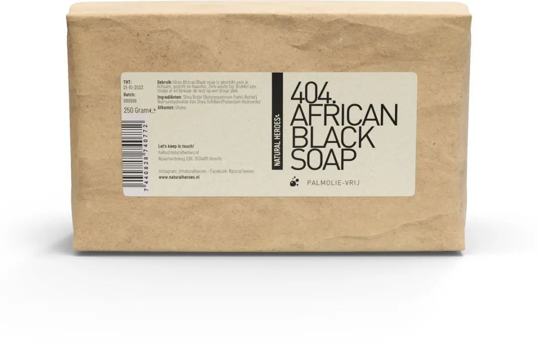 Natural Heroes African Black Soap 250g