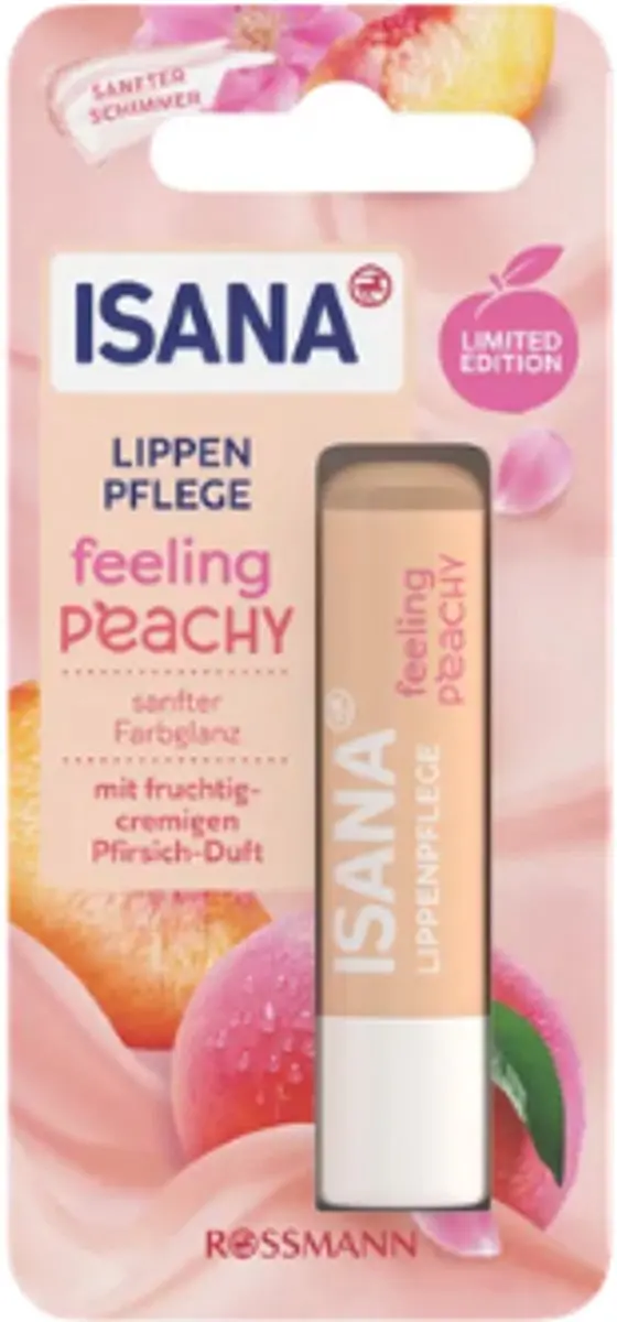 Isana Lippenbalsem Feeling Peachy 4,8g