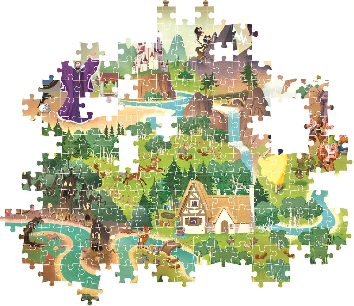 Clementoni Sneeuwwitje Story Map Puzzel 1000 Stuks