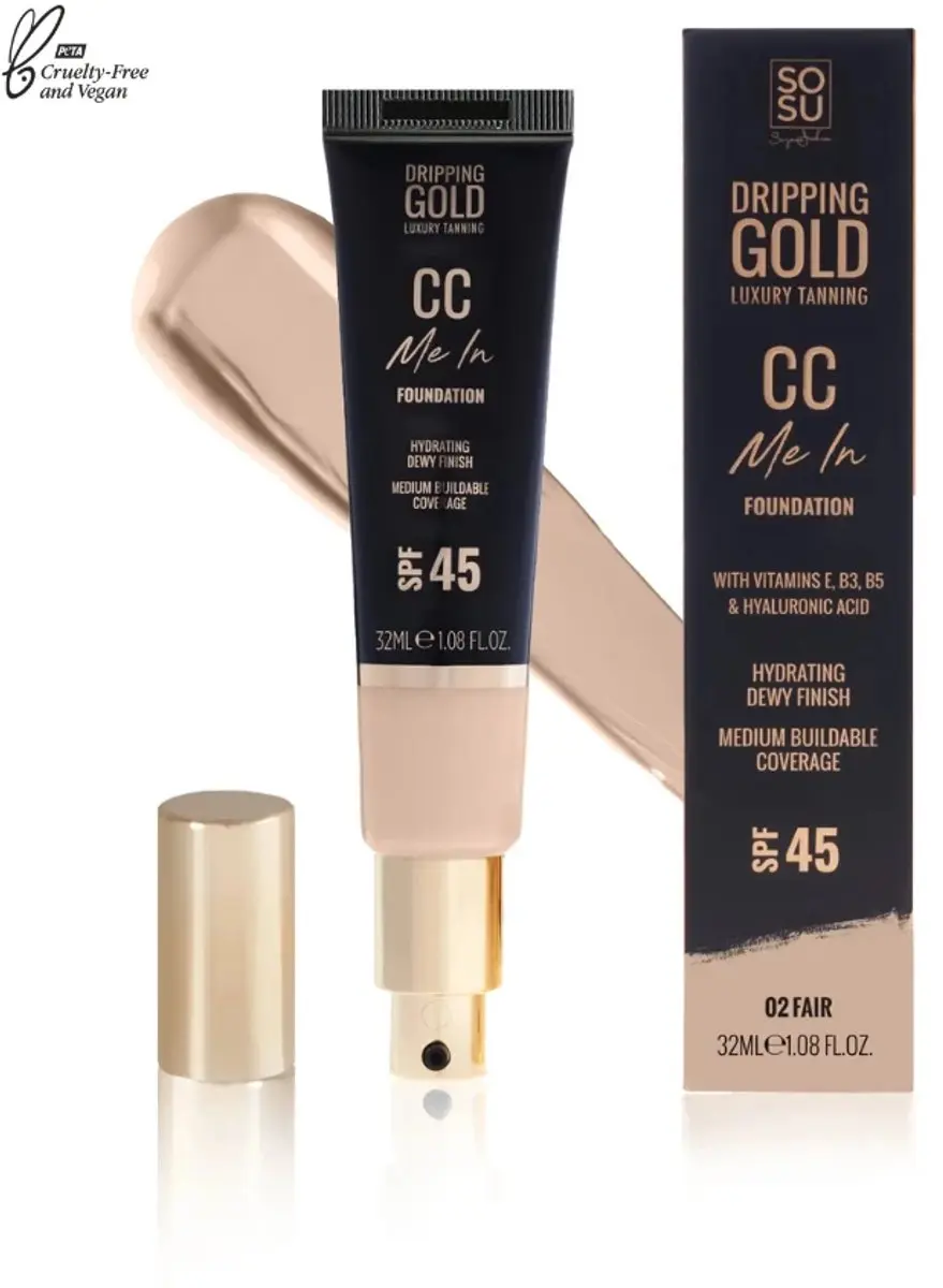 Sosu CC Me in Foundation 02 Fair SPF 45