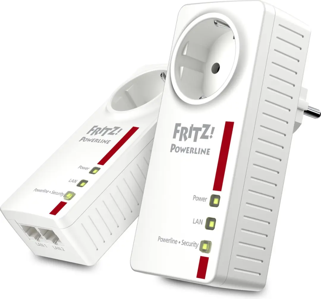 FRITZ! Powerline 1220E 1200 Mbps - 2-Pack Wit/Rood
