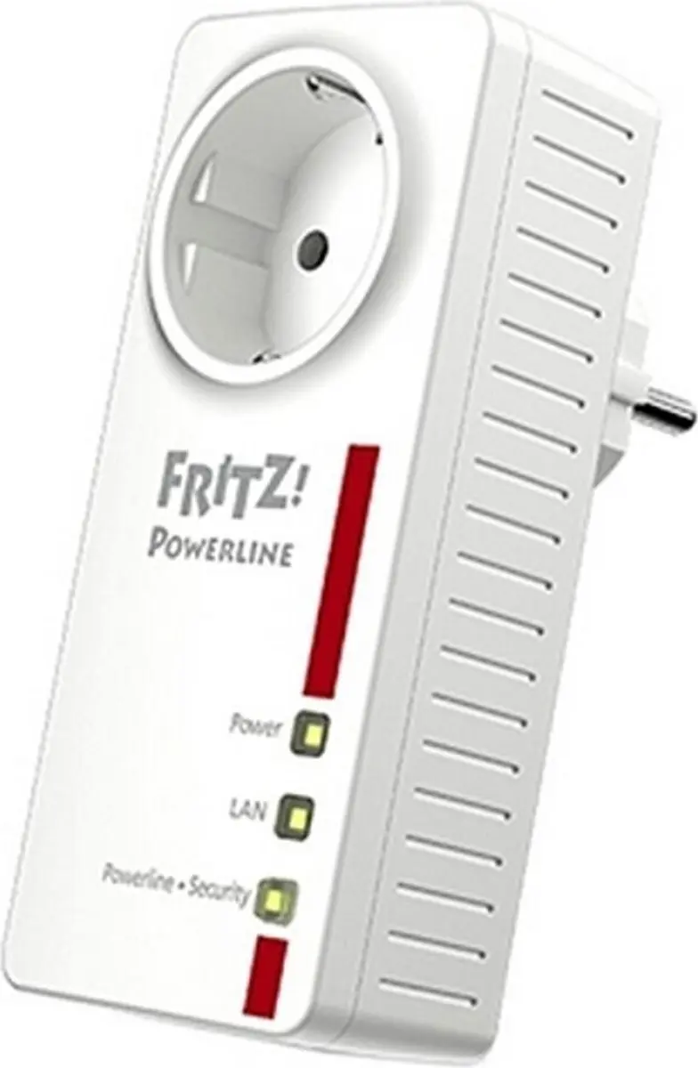 FRITZ! Powerline 1220E 1200 Mbps - 2-Pack Wit/Rood - afbeelding 6 van 6