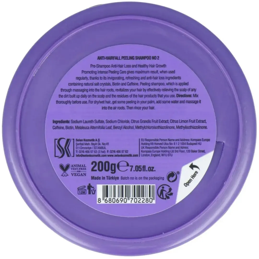 Urban Care Biotin & Caffein Peeling Shampoo 200ml
