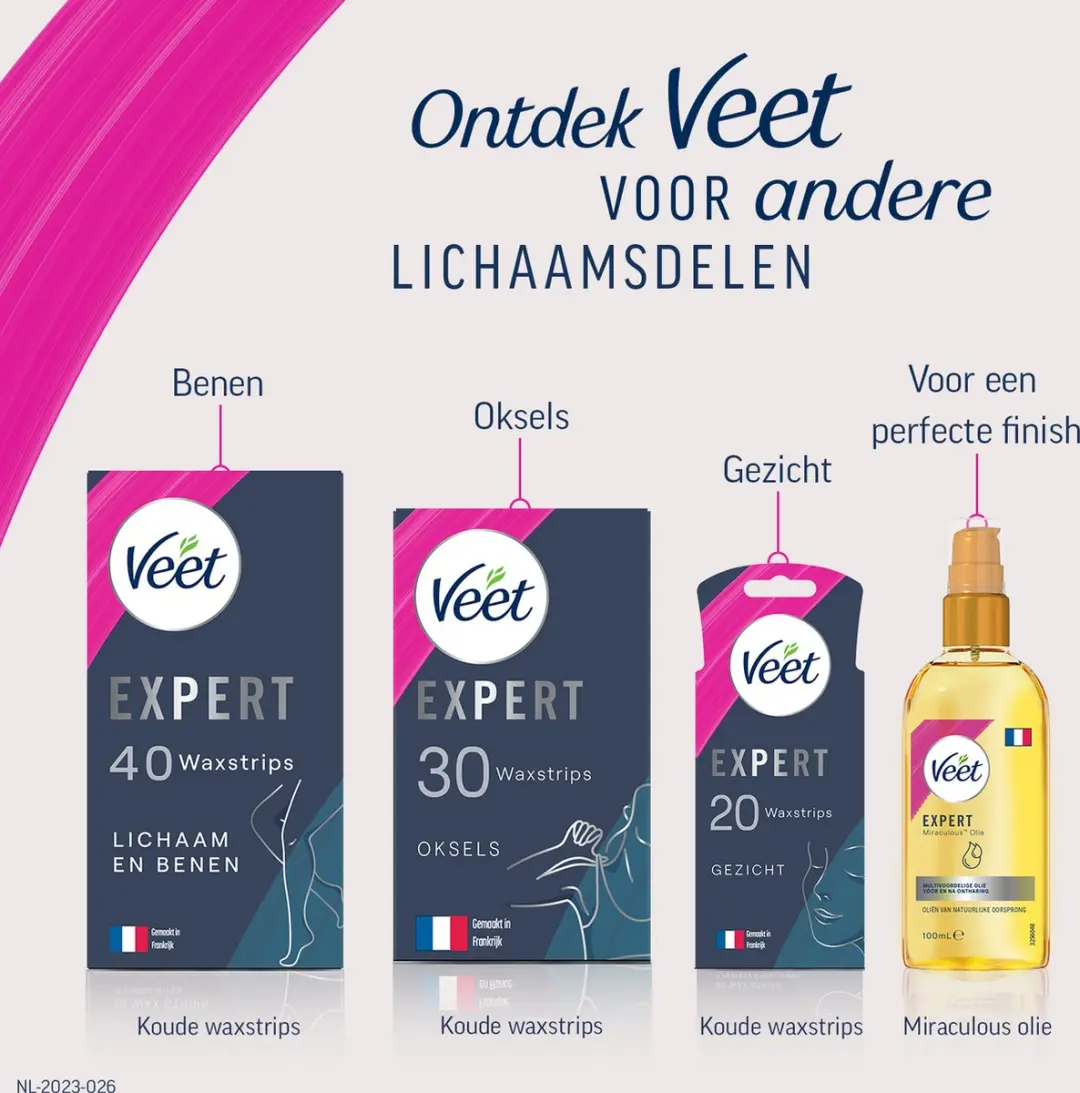 Veet Hydraterend Ontharingspakket Bikini 16st - Miraculous Oil
