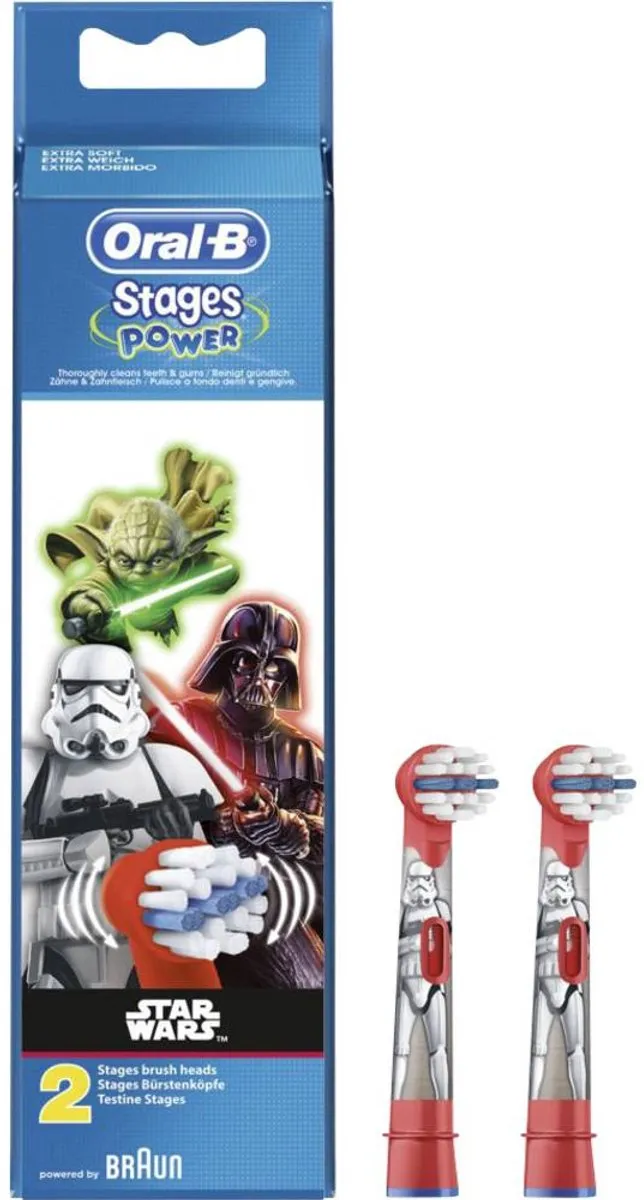 Oral-B Kids Star Wars Opzetborstels Wit - 4 Stuks