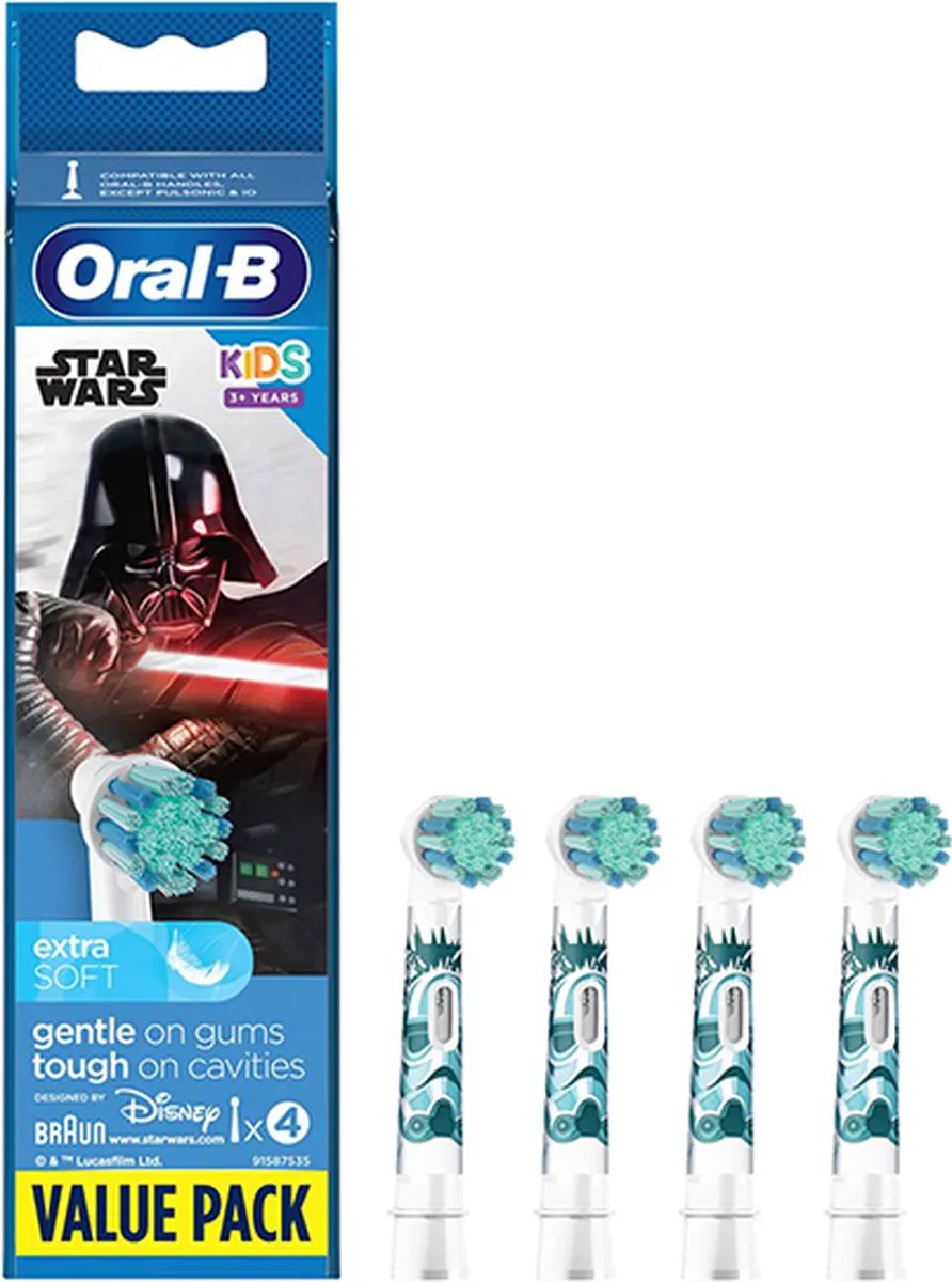 Oral-B Kids Star Wars Opzetborstels Wit