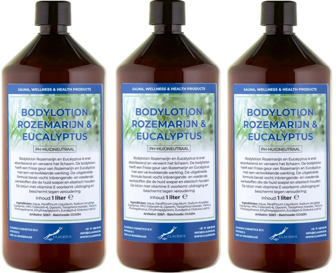 Splashbox Cosmetics Rozemarijn & Eucalyptus Bodylotion 3 Liter