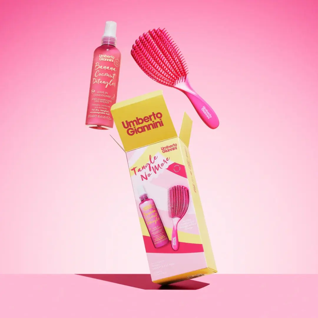 Umberto Giannini Banana Detangling Duo - 250ml + 1 Stuks
