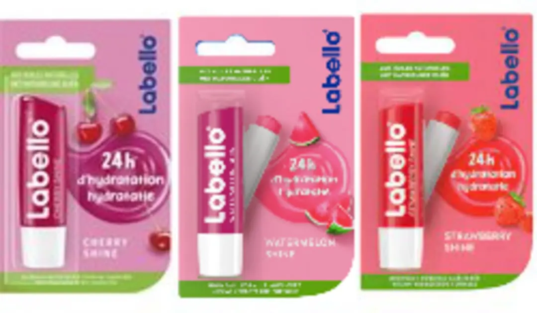 Labello Lippenbalsem Set - 3 Stuks Aarbei/Kers/Watermeloen