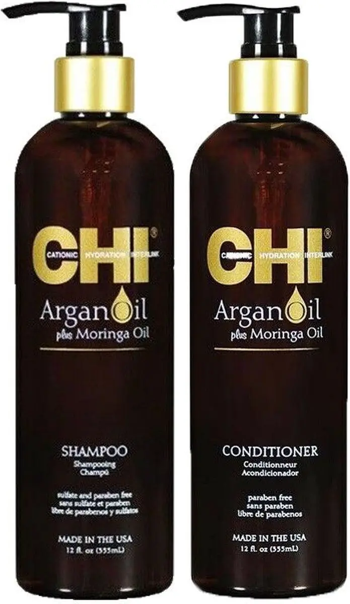 Chi Natural Life Argan Oil Shampoo & Conditioner 2x340ml