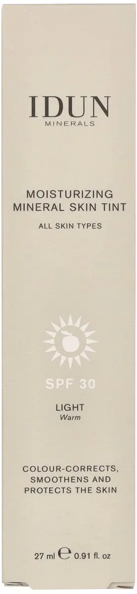 Idun Minerals Moisturizing Mineral Skin Tint SPF30 - 27ml - Light Warm