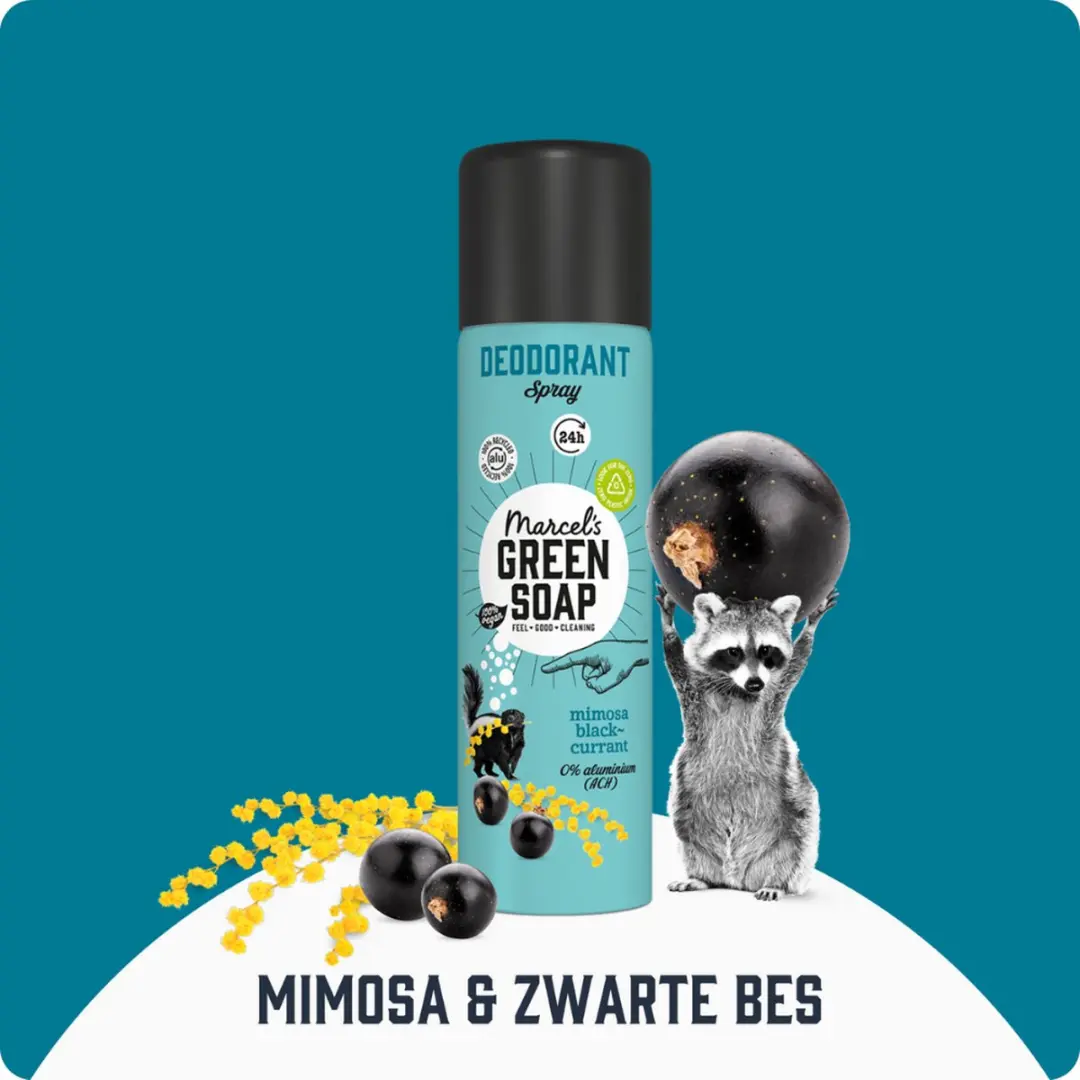 Marcel's Green Soap Deo Spray Mimosa & Zwarte Bes - 6x150ml