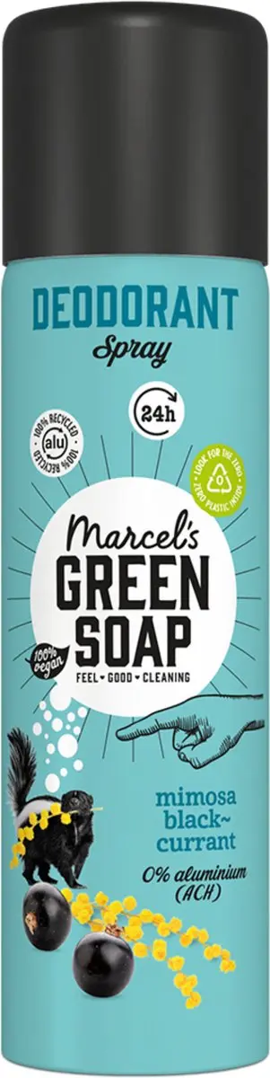 Marcel's Green Soap Deo Spray Mimosa & Zwarte Bes - 6x150ml