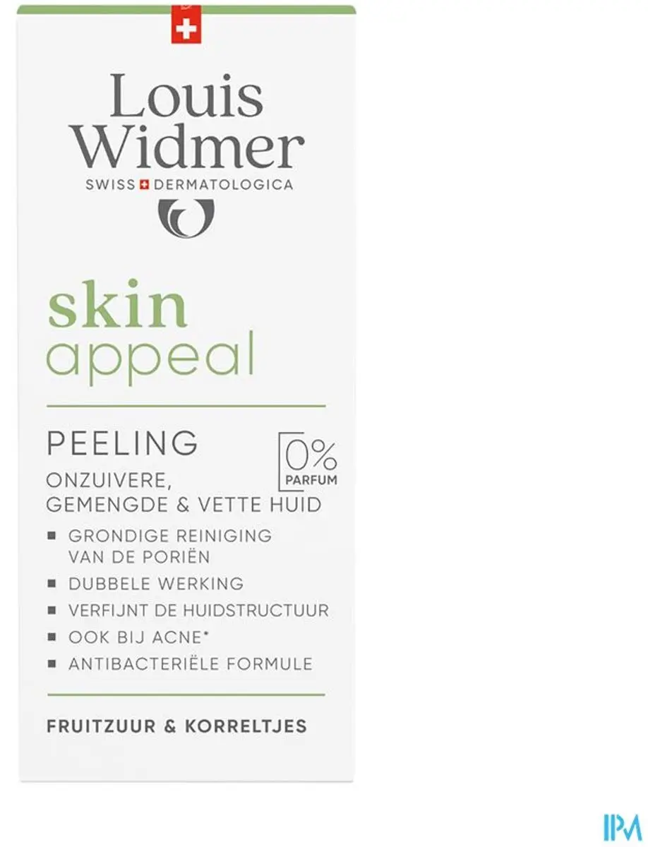 Louis Widmer Dubbele Peeling Acne & Vette Huid 50ml