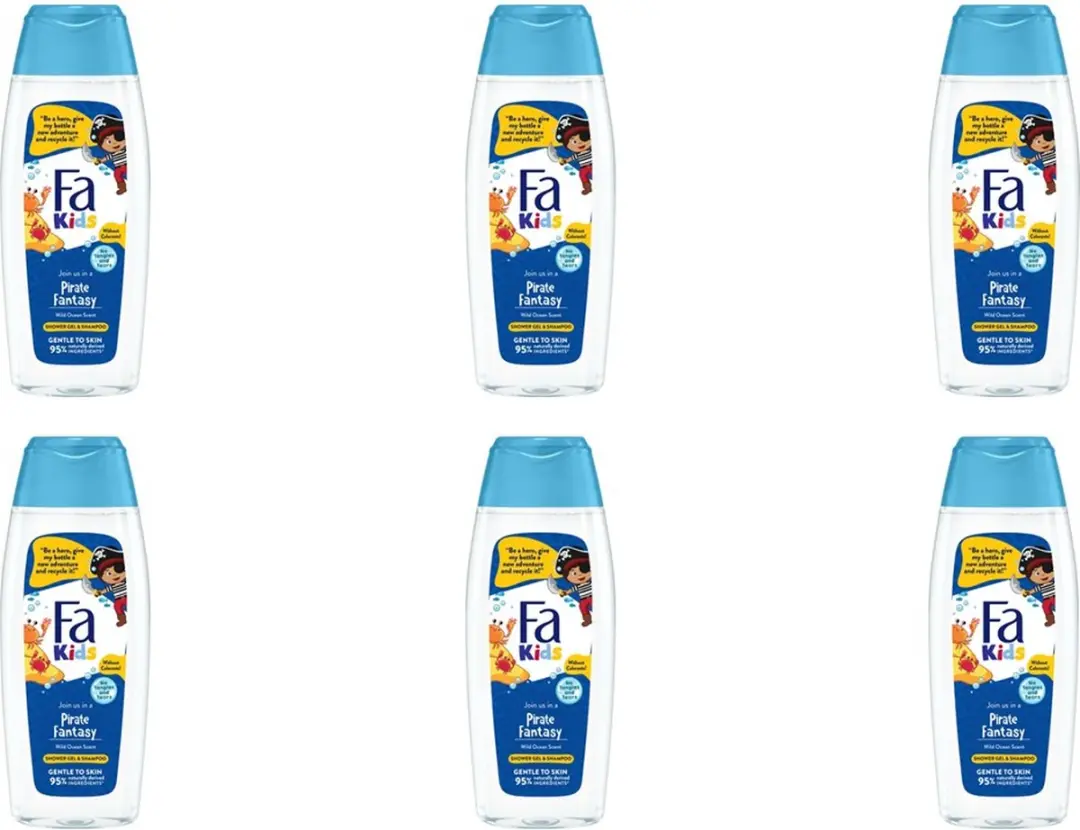 Fa Kids Pirate Douche & Shampoo 250ml - 6 Stuks
