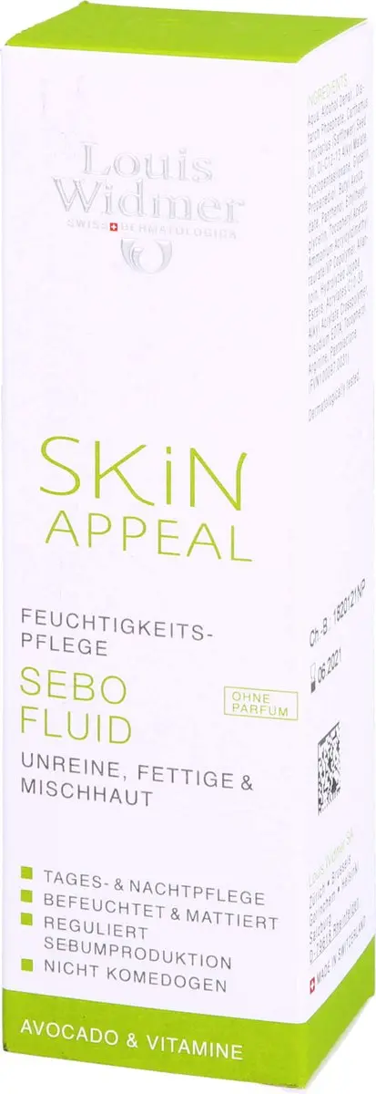 Louis Widmer Skin Appeal Sebo Fluid Dagcrème 30ml - afbeelding 6 van 6