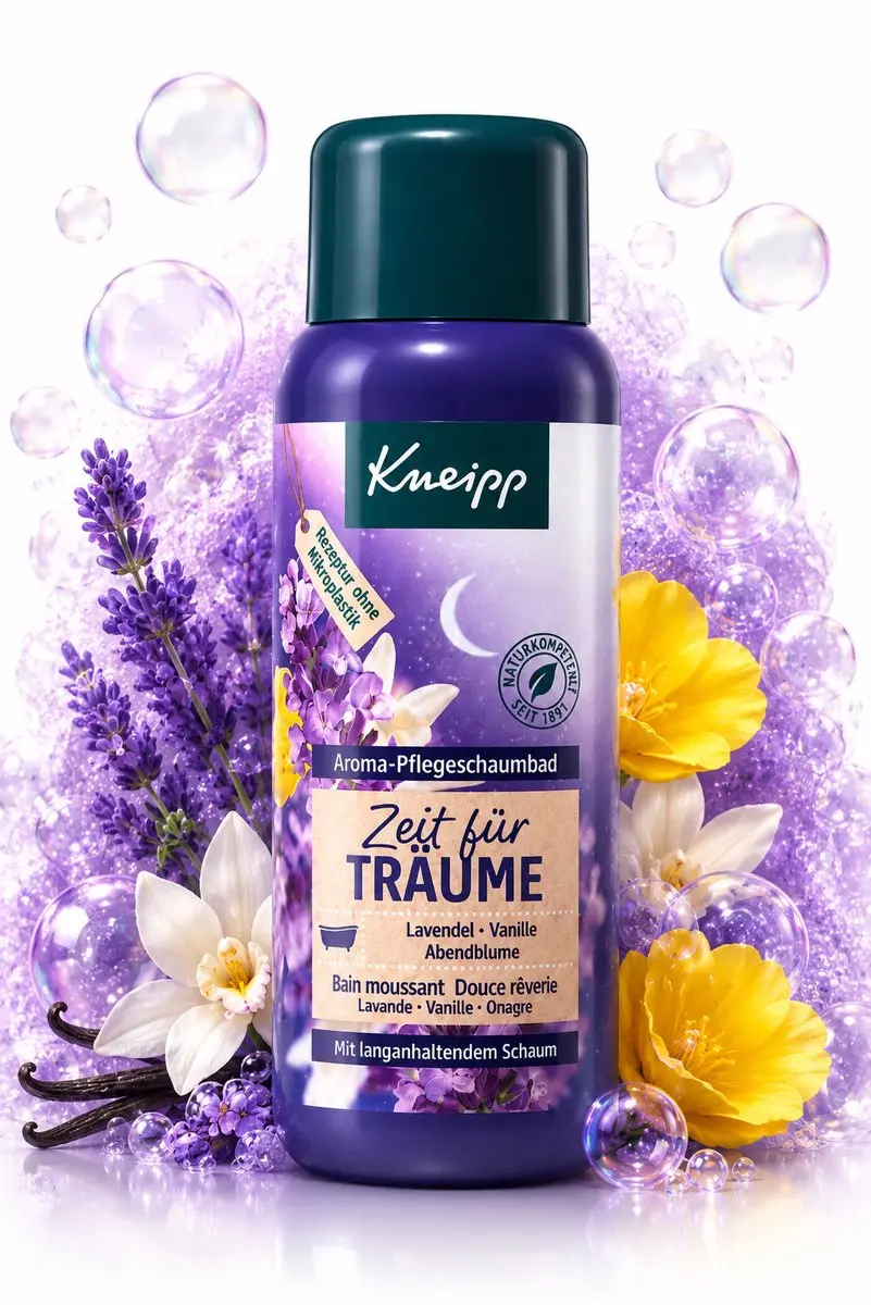 Kneipp Aroma Care Schuimbad Time for Dreams 400ml - Lavendel/Vanille/Avondbloem