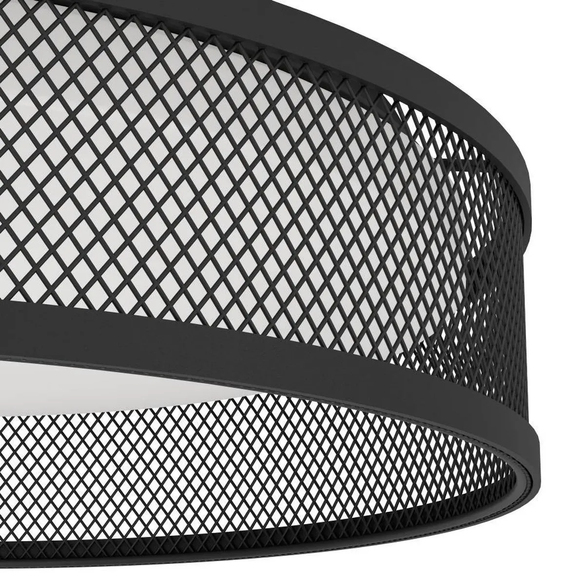 Eglo Luppineria Plafondlamp Ø38,5cm - Zwart/Wit